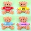 Custom Logo Teddy Bear Plush Toy - Cute Little Bear in Clothes for Gifts & Events