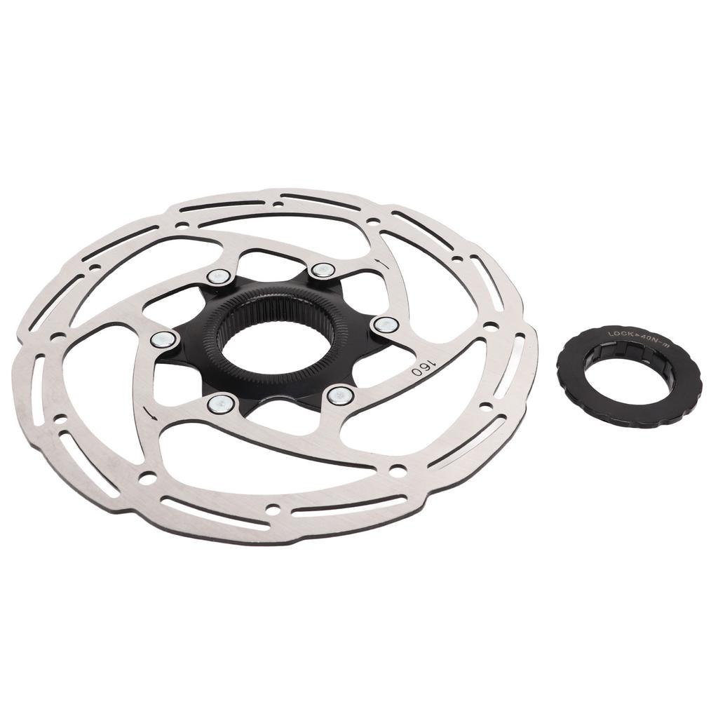 Bicycle Center Lock Disc Brake Rotor Steel With Center Lock Cover for Road Mountain Bike 160mm