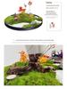 Best-Selling Moss Ornaments: Large Round Hotel Dining Table Centerpiece with Miniature Landscape Theme