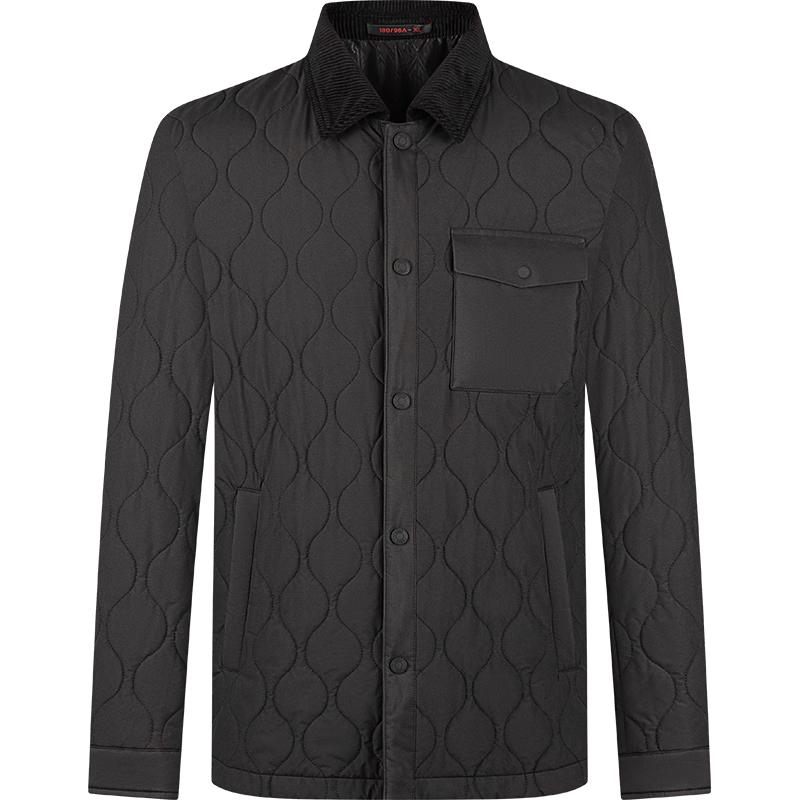 

SEVEN Мужская хлопковая куртка с вельветовым воротником, устойчивая к сминанию 4XL