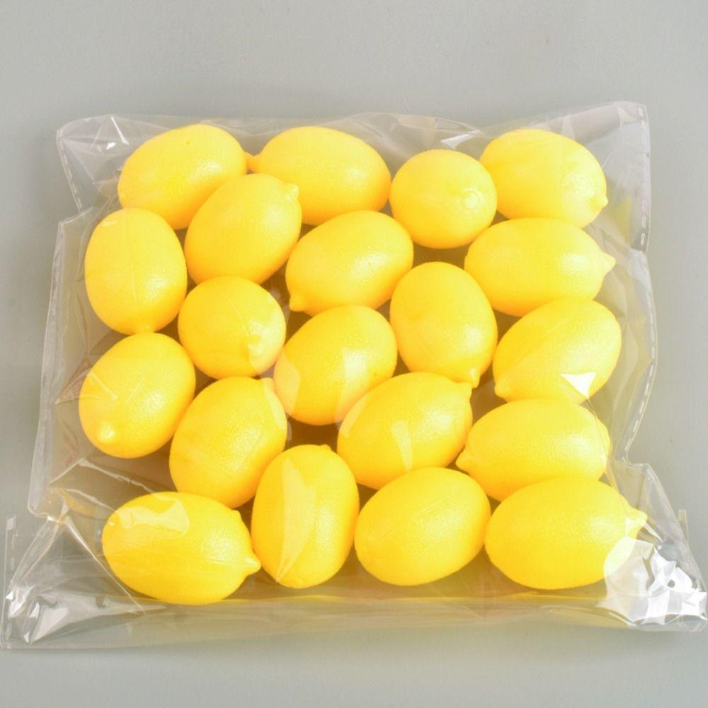 20pcs Lifelike Artificial Fruits Model Strawberry Simulation Kitchen Toy Children/Kids