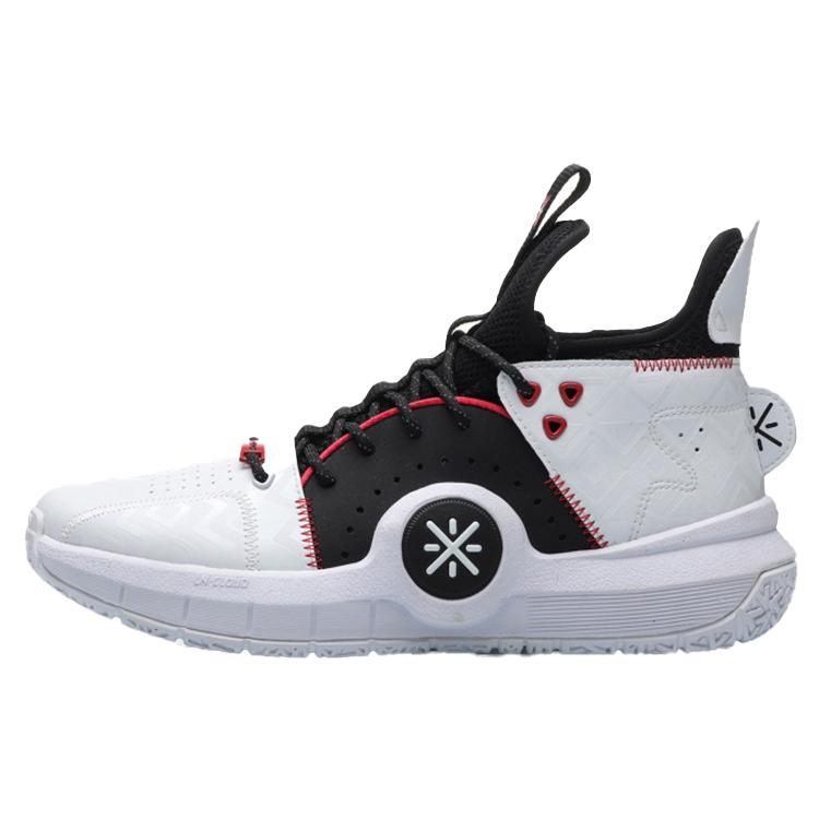 

Li Ning Slip Resistant Abrasion Resistant Mid top Basketball Shoes Men s Black White ABAP079-1 44