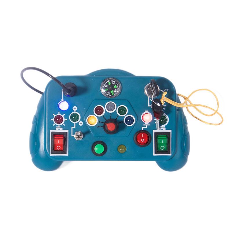 LED Light Switch Busy Board Toddler Montessori Early Education Learning Toy Logical Thinking Training Game Board Children Gifts