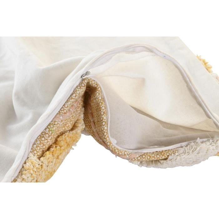 Housse de coussin - Jaune - 50 x 50 cm - Uni - Contemporain - Design