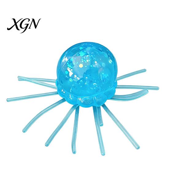 Stress Relief Gadget 1/2/3Pcs Simulation Jellyfish Squeeze Toy Clear Glitter Sea Animal Fidget Sensory Soft Ball