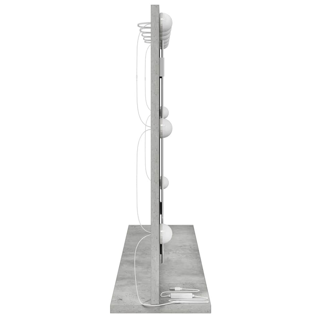 Bathroom Mirror Right Angled Concrete Grey 80 x 55 x 18 cm