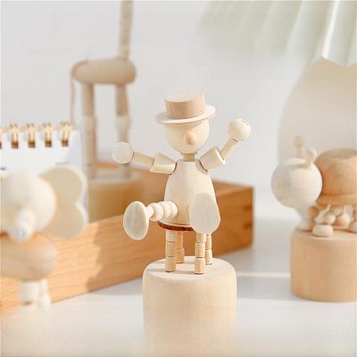 Mini ornamenti di animali carini in legno in stile nordico: Giocattoli educativi creativi per l'arredamento della camera dei bambini