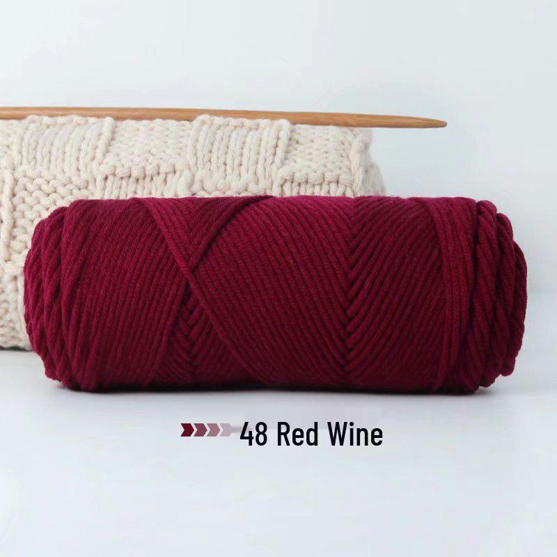 8-Strand Lover's Cotton Wool Yarn for Handmade Knitting: Soft DIY Scarf or Hat Acrylic Yarn