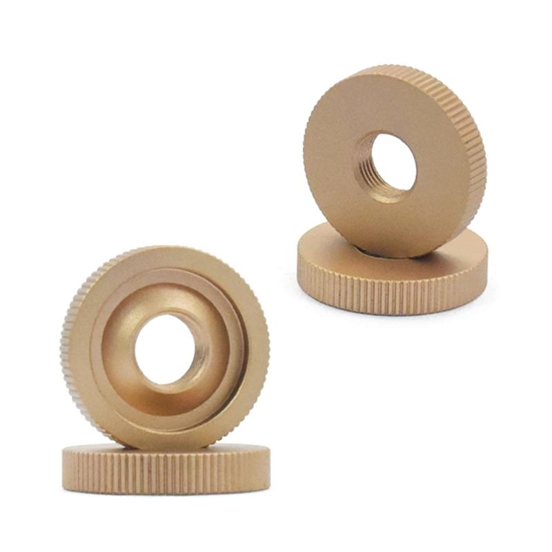 Precised Machined Aluminum Fixing Nut Tape Recorder Accessories Featuring Enhances Detail and Five Color Optional