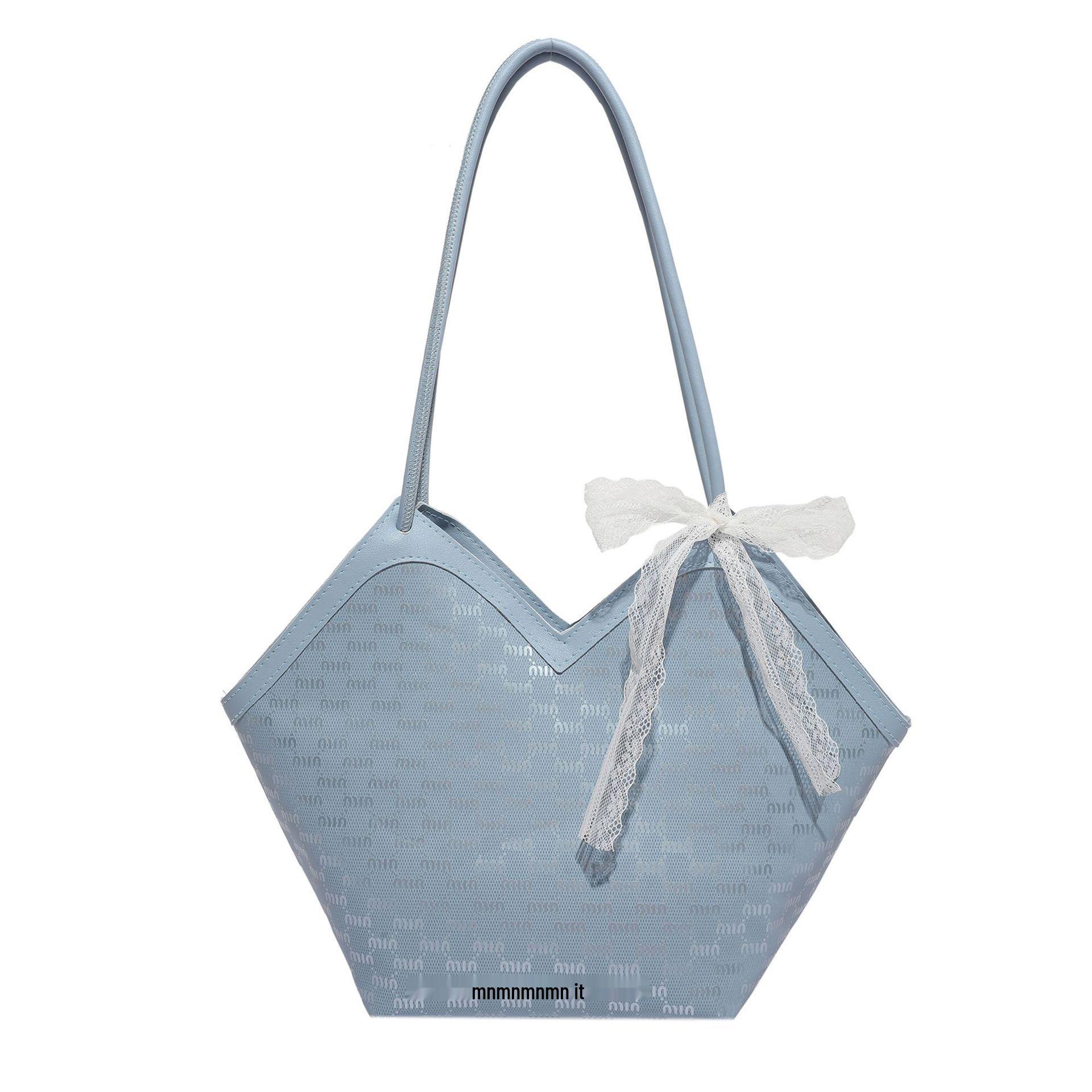 Женская клетчатая сумка-тоут большой вместимости 2025 года - Модная осенне-зимняя сумка через плечо в стиле колор-блок синий