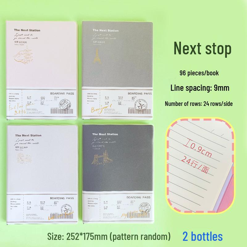 Thickened Plastic Cover Notebook - B5 & A5 Sizes for Girls, Art Students, and College Use