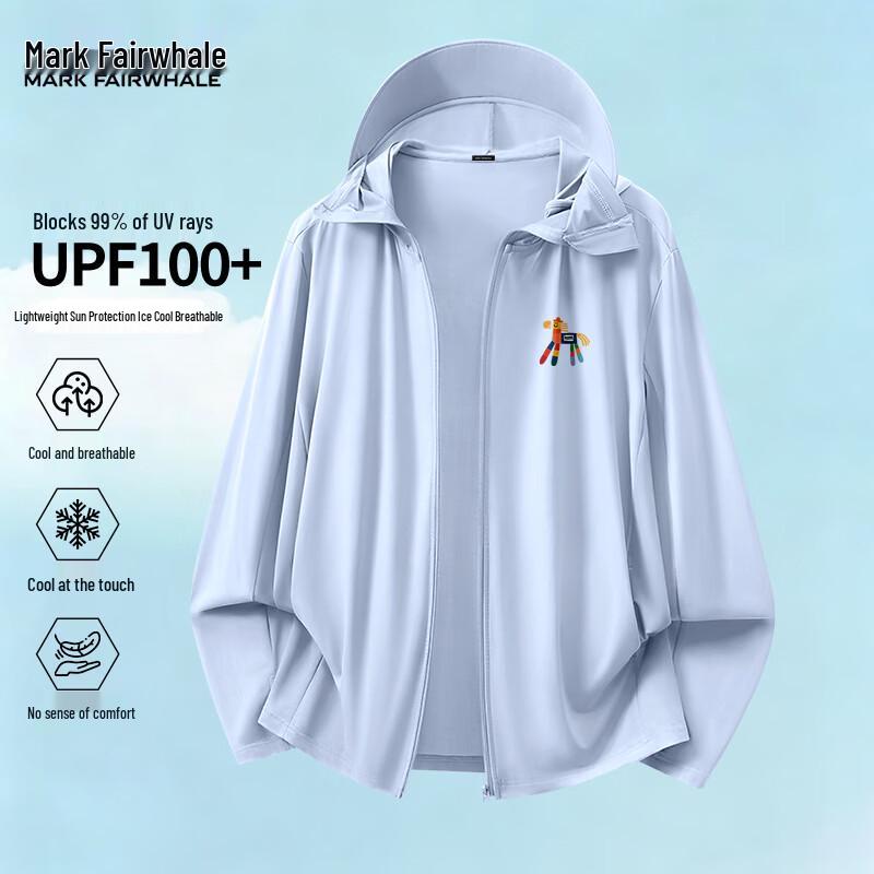 Mark Fairwhale Men s Ice Silk UPF 100+ Sun Protection Hoodie 4XL