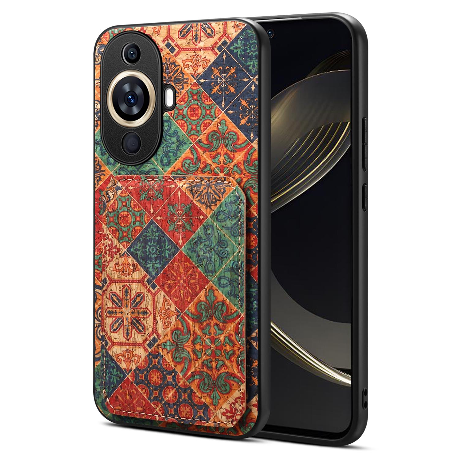 

For Huawei nova 11 Pro/nova 11 Ultra Case Card Holder Flower Pattern Phone Cover A