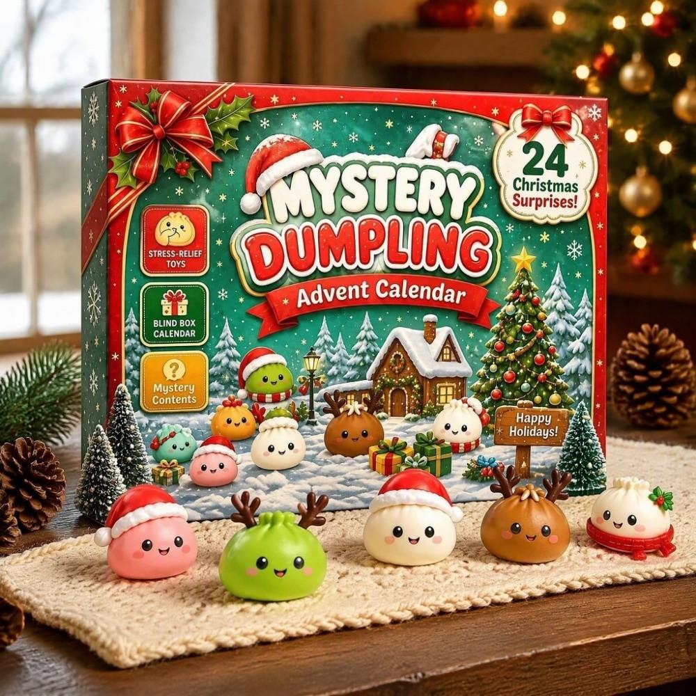 24Pcs Countdown Calendar Christmas Fidget Toy Set Christmas Toy Slow Rising Squeeze Toy Holiday