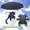 Motorcycle Phone Holder Umbrella Thickened Waterproof Uv Protection For Outdoor Riding Ebikes Scooters