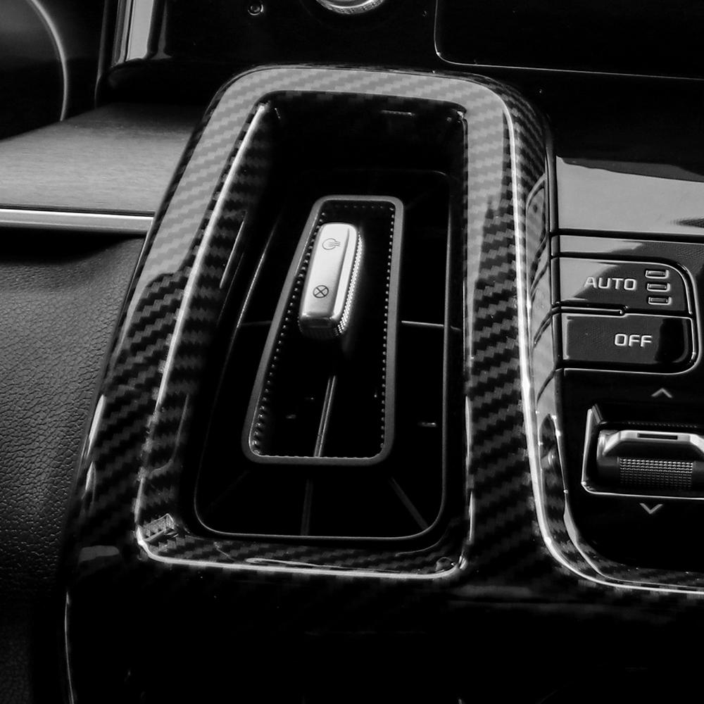 For Kia Sorento MQ4 2026-2026 Carbon Fiber Center Console Air Conditional Vent Cover Dashboard AC Conditioning Trim LHD