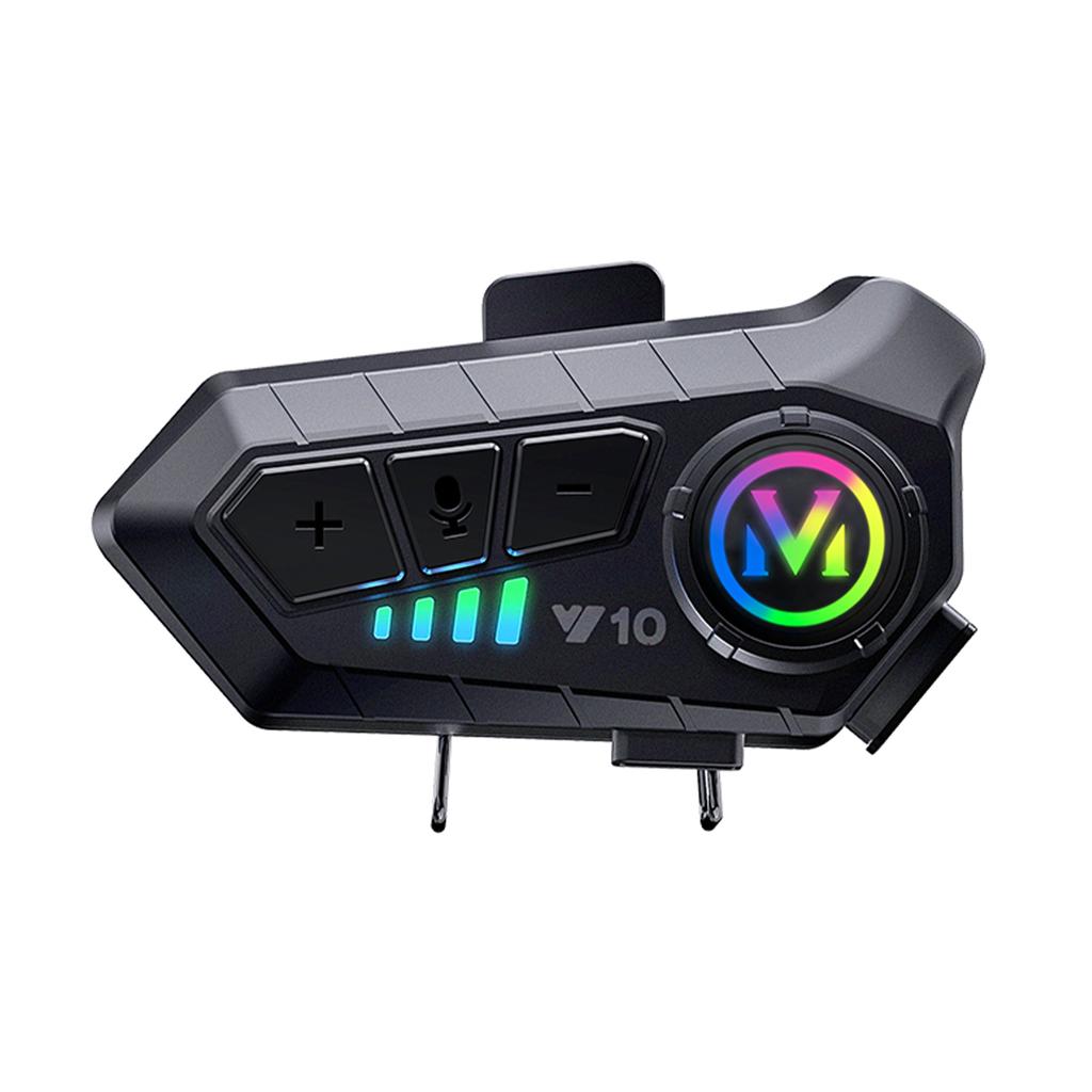 Y10 Motorrad BT5.3 Gegensprechanlage Headset Geräuschunterdrückung Kompatibel mit einer Vielzahl von Helmen