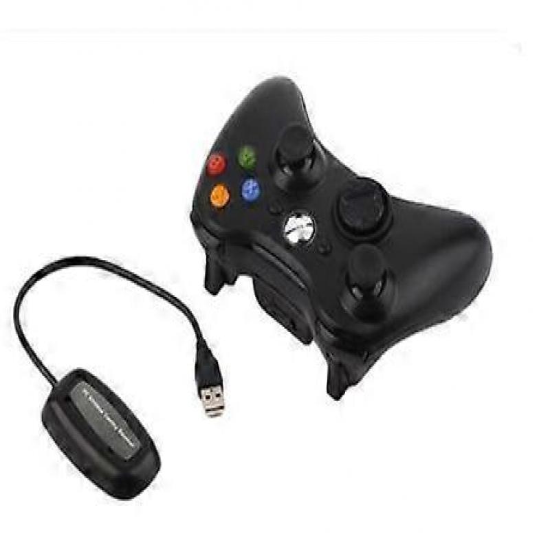 Wireless Xbox 360 Controller 2.4 GHz Gamepad Joystick Wireless Control (Black)