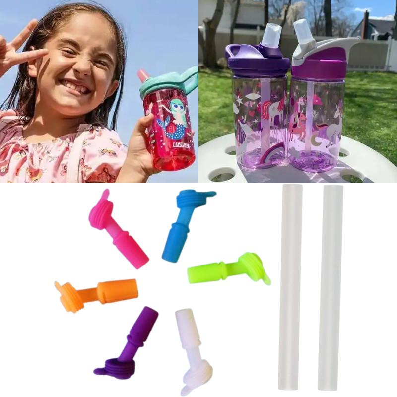 Camelbak Thrive Kids vannflasketut silikon støvdeksel med sugerørserstatning for reise og skole