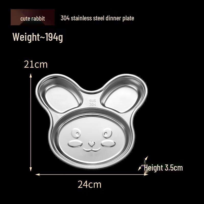 Children s 304 Stainless Steel Divided Meal Plate