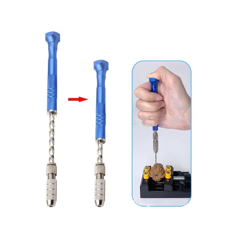 Hand Twist Drill Hole Punch 10pcs Mini Twist Drill Bits Tools Set for Epoxy Resin Art Crafts Keychain Jewelry Making