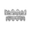 Hot Sale Hip Hop Bezel Setting Unisex Braces Gold Plated Hollow Cross Teeth Hollowed Decoration