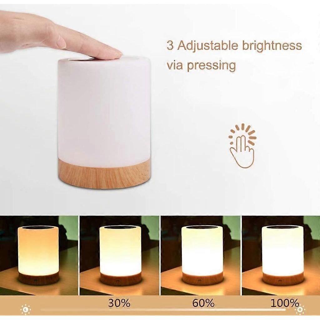 7-color color-changing LED bedside lamp, touch dimming, bedroom and living room atmosphere table lamp