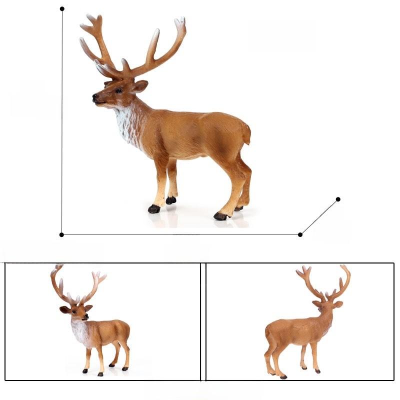 Wild Tibetan Antelope Solid Plastic Model Set For Kids Educational Play And Collecting