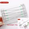 10pcs/ Box Stainless Steel Squid Hooks Blow Tube Design Umbrella Hooks  Saltwater Fishing