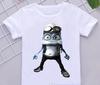 Vtipná trička pro kluky Nové Crazy Frog Anime Kreslený Potisk Dětská trička HipHop Oblečení Bílé Krátký Rukáv Trička Top