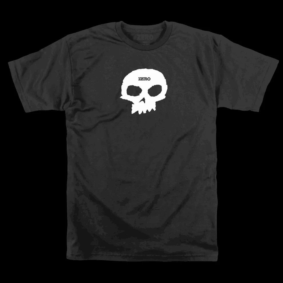 New ZERO Skateboards Vintage Men's Women's Black T-Shirt Size S To 4XL Summer Loose Short Sleeves Cotton T Shirt Top Tees