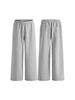 LKTM Unisex Grey Casual Wide-Leg Sweatpants