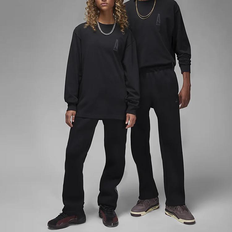 Air Jordan X A Ma Maniére Long-Sleeve Black Unisex Tops DX5649-010