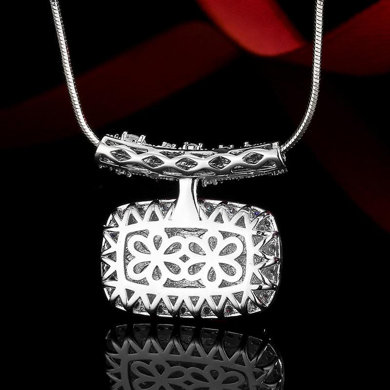 Jewelry Collarbone Chain Jewelry Ruby Cloisonne Premium Style Light Luxury Women