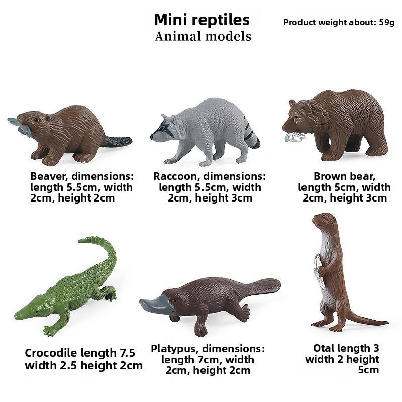 Mini Dinosaur Model Set Plastic For Kids Educational Collection