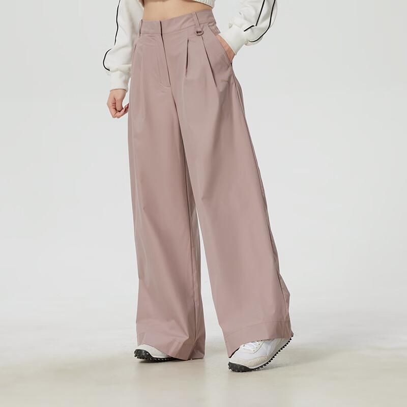 Puma Windproof Water-Resistant UV-Resistant Breathable Woven Loose Straight-Leg Sports Pants Women bottoms 636831-88