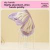 Cartoon Butterfly Shape Hand Towel Quick Drying Strong Water Absorption Bathroom Kitchen Rag Thickened Coral Fleece Washcloth