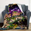 Fantasy Battle Flannel Blanket Throw Blanket Soft Warm Sofa Bed Camping Car Home Decor Unique Christmas Gift C9301038