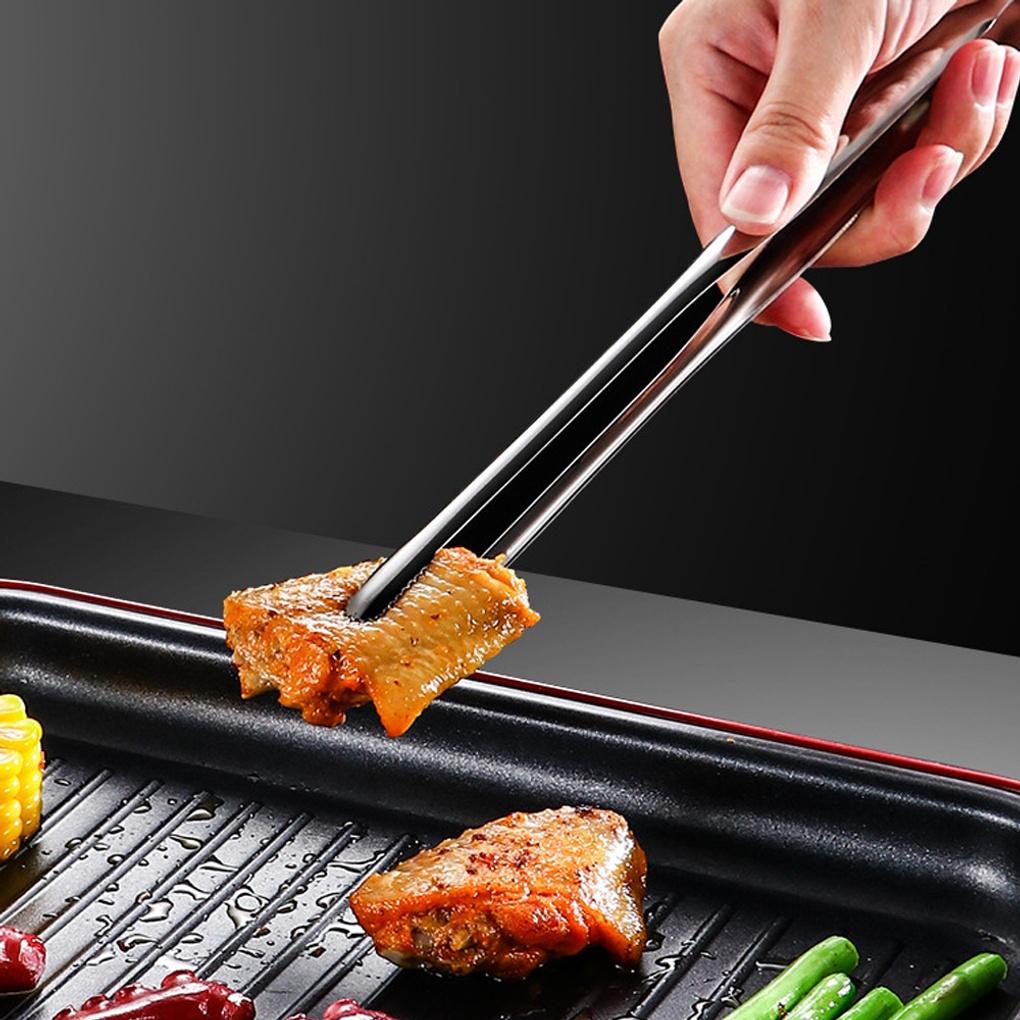 24cm Stainless Steel Kitchen Strawberry Ramen Tongs for Cooking