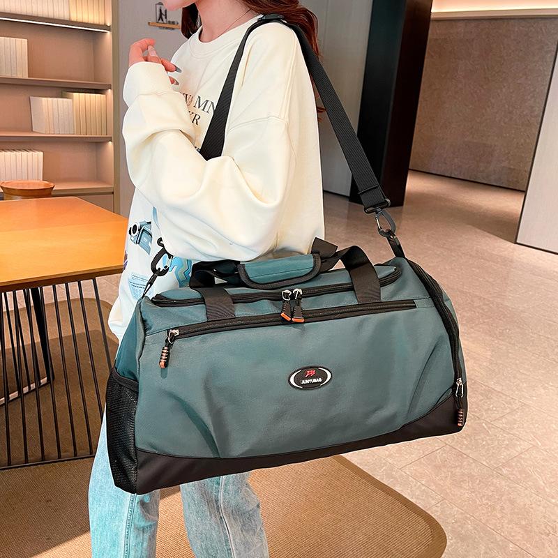 Short-distance large-capacity decompression hand-held travel bag fashion leisure household seasonal clothing storage with shoe compartment luggage bag