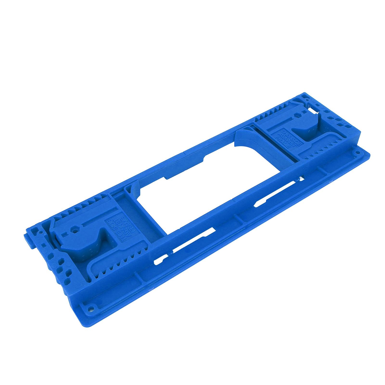 

Шаблон для фрезерования дверных петель ABS Синий цвет Хорошая прочность Шаблон для фрезерования дверных петель для украшения дома