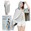 Cooling Large Size X 75 30 Cools Skin Temperature Cooling Contact Simply Wet and Easy UV Protection Quick Heatstroke Unisex Poncho, (155 + Cm), -15℃,