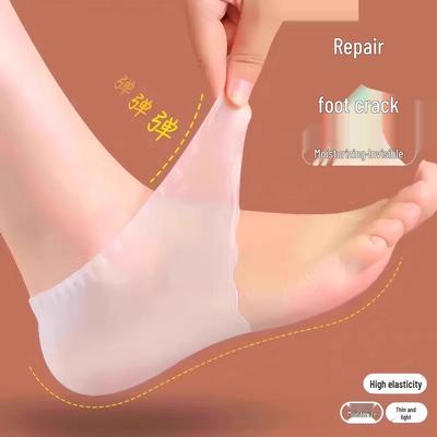 Silicone Moisturizing Socks for Cracked Heel Protection and Maintenance