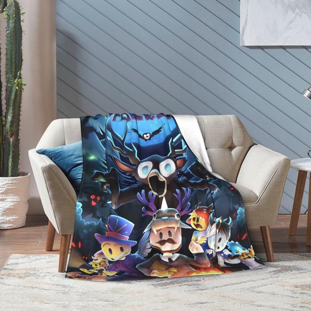 Horrorspiele 99 Nächte im Wald Decke Plüsch Lustige Warme Überwurfdecken für Stuhlbezug Sofa Sommer