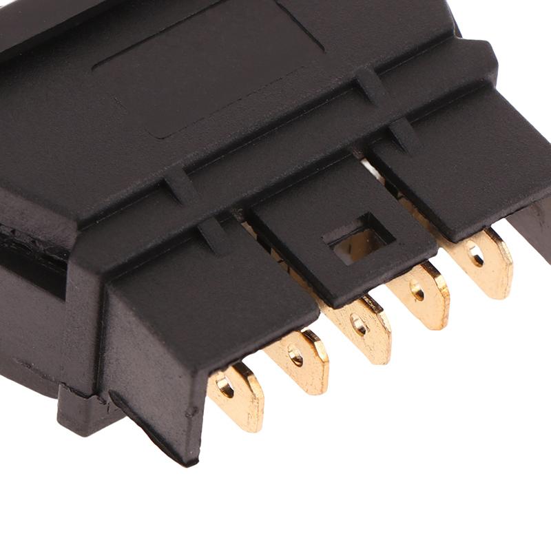 1Pc 5Pin Car Power Switch Universal 12V 2Way Car Push Fit Momentary Electric Aerial Up Down Rocker Switch