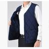 Large Size Vest Dad Wears Autumn and Winter Men's Vest Plus Velvet Thickened Warm Vest To Prevent Cold