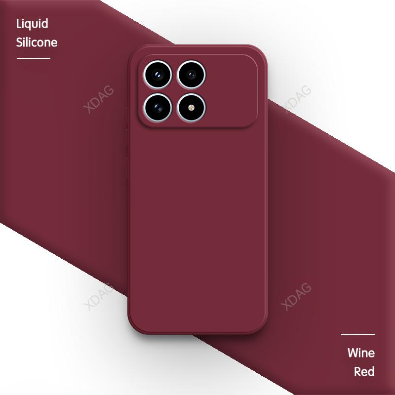 Oryginalne silikonowe etui na telefon do Xiaomi Poco F8 Pro Ultra 5G F8Pro F8Ultra Fundas Wysokiej jakości miękkie wewnętrzne pokrycie tylne z flokiem