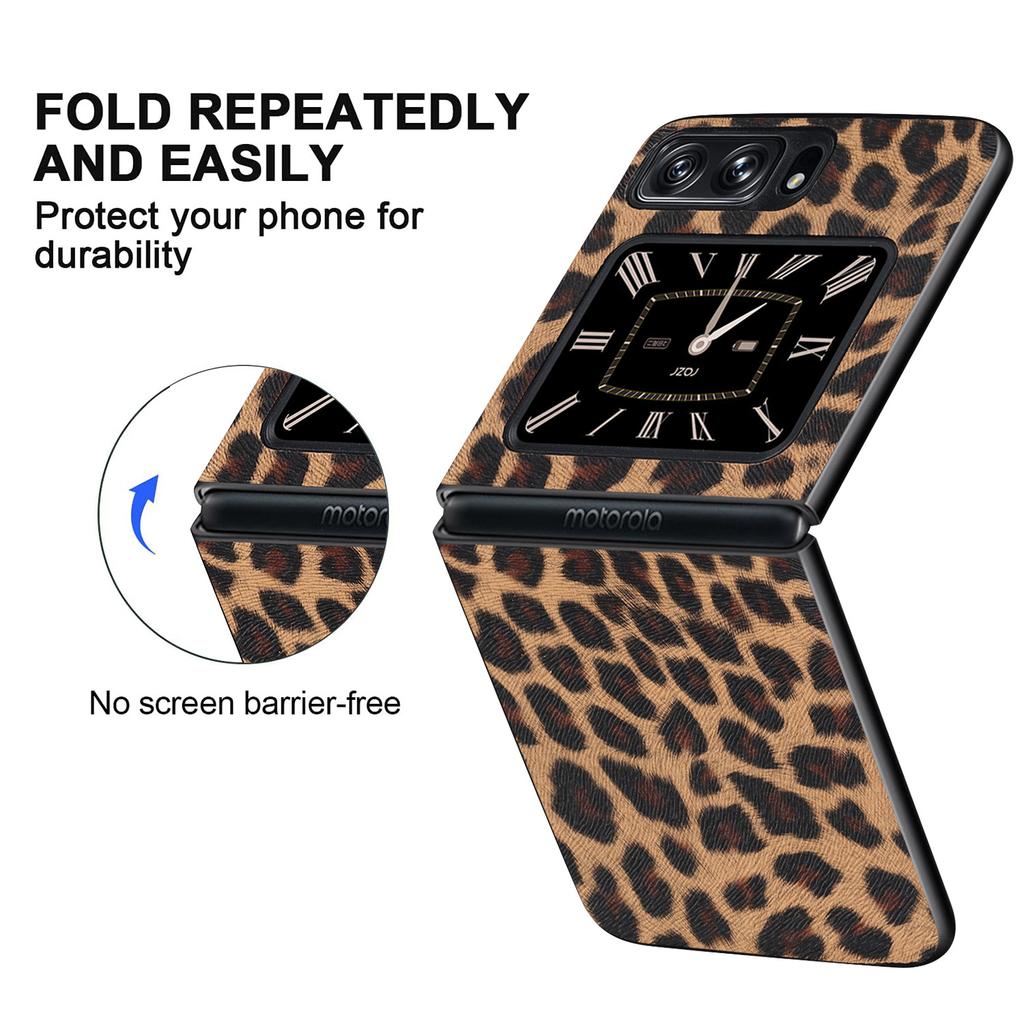 Suitable for moto razr 2026 folding screen mobile phone case with leather PC back cover hard case protective case