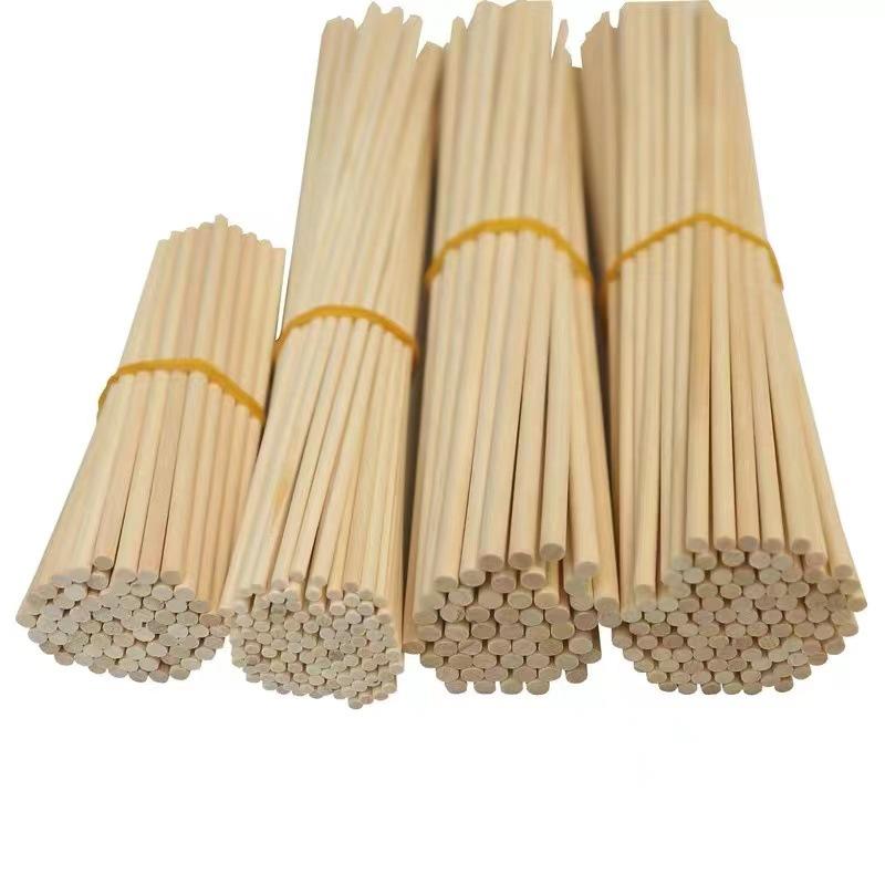 25/50pcs Round Wooden Craft Sticks for Crafts Making Cake Dowel DIY Durable Dowel Building Model Craft Sticks Party Decor Rod