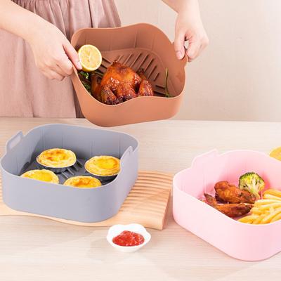 Practical Waterproof Cooking Wide Application with Dual Handle Square Oven Baking Tray Kitchen Supply Air Fryers Liner